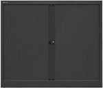 Bisley Rollladenschrank &raquo;EuroTambour&laquo; 2,5 OH 120 cm breit schwarz, 120x103x43 cm