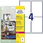 Avery Zweckform Wetterfeste Etiketten &raquo;L4774-8&laquo; wei&szlig; 99,1 x 139,0 mm 32 St&uuml;ck