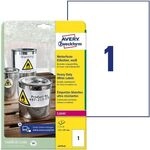 Avery Zweckform Wetterfeste Etiketten &raquo;L4775-8&laquo; wei&szlig; 210,0 x 297,0 mm 8 St&uuml;ck