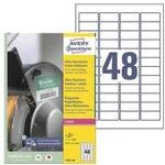 Avery Zweckform Ultra-Resistente 45,7 x 21,2 mm Folien-Etiketten L7911-40 wei&szlig;