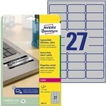 Avery Zweckform Typenschild-Etiketten &raquo;L6011-8&laquo; silber 63,5 x 29,6 mm 216 St&uuml;ck
