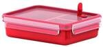 emsa Mikrowellendose &raquo;CLIP & MICRO&laquo; mit Eins&auml;tzen 1 St&uuml;ck rot, 22.5x5.8x16.3 cm