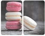 Wenko 2er-Set Herdabdeckplatte Universal &raquo;Macarons&laquo;, 30x52 cm