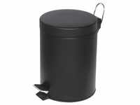 Mülleimer 20 Liter mit Trittmechanik schwarz, Alco, 29.5x45.5 cm