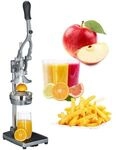 relaxdays Manualle Saftpresse mit Schneidefunktion