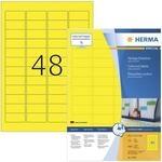 Herma Farbige Etiketten permanent gelb 45,7x21,2 mm 4800 St&uuml;ck 4544 gelb