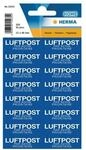 Herma Text- Etiketten &raquo;Mit Luftpost&laquo; mehrfarbig