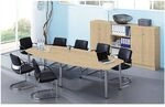 HAMMERBACHER Konferenztisch KT28C &raquo;Chicago&laquo; bis 10 Personen in Tonnenform mit