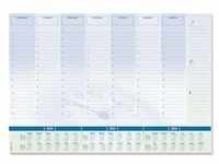 Schreibunterlage »Time« HO350 mit Kalendarium für 2024/25/26 weiß, Sigel
