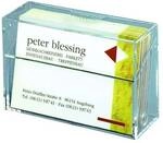 Sigel Visitenkartenbox VA110 transparent, 9.5x6x3 cm