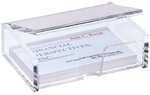 Sigel Visitenkartenbox VA112 transparent, 10x3x6.5 cm
