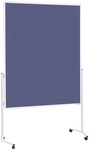 Magnetoplan Moderationswand Filz 120/150 cm blau, 198 cm
