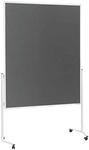 Magnetoplan Moderationswand Filz 120/150 cm grau, 198 cm