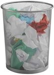 Zeller Papierkorb &raquo;Meshline&laquo; 17.5 L silber, 29.5x35 cm