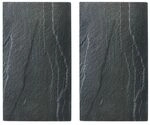 Zeller 2er-Pack Herdabdeckplatten grau grau
