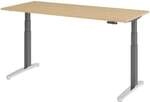HAMMERBACHER Schreibtisch h&ouml;henverstellbar (elektrisch) &raquo;Alicante&laquo; 180 cm Gestell