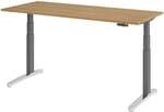HAMMERBACHER Schreibtisch h&ouml;henverstellbar (elektrisch) &raquo;Alicante&laquo; 180 cm Gestell