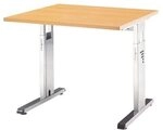 HAMMERBACHER Schreibtisch &raquo;O-Line&laquo; 80 cm braun, 80x82x80 cm