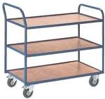 ROLLCART Tischwagen mit 3 Etagen &raquo;25 kg&laquo; blau, 91x98x50 cm