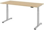 HAMMERBACHER Schreibtisch h&ouml;henverstellbar (elektrisch) &raquo;Alicante&laquo; 180 cm Gestell