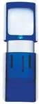 Wedo Rechtecklupe blau, 4.7x11.8x1.4 cm