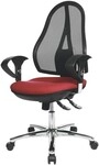 Topstar B&uuml;rostuhl &raquo;Open Point SY Deluxe&laquo; mit Armlehnen rot