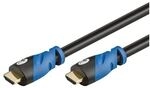 goobay HDMI-Kabel &raquo;Premium High Speed&laquo; 1,5 m blau