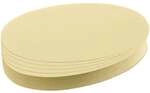 Franken Moderationskarten Oval 11,0 x 19,0 cm, 500 St&uuml;ck gelb, 11x19 cm