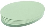 Franken Moderationskarten Oval 11,0 x 19,0 cm, 500 St&uuml;ck gr&uuml;n, 11x19 cm