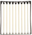 Papstar 30 Kronkerzen wei&szlig; - &Oslash; 2,3 cm wei&szlig;