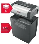 Rexel Aktenvernichter &raquo;Momentum X406&laquo; Partikelschnitt bis 6 Blatt schwarz,