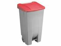 Abfalleimer »the step chief« 120 L rot, helit, 51x87.5x42.5 cm