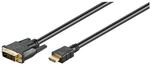 goobay HDMI-Kabel HDMI A/DVI-D 5.0 m schwarz