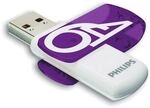 Philips USB-Stick &raquo;Vivid 64 GB&laquo; lila, 1.7x1.1x5.7 cm