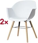 meet 2er-Set Besucherstuhl &raquo;Wiseman&laquo; wei&szlig;, 45 cm