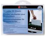 Rexel &Ouml;l-Papier zur Wartung und Pflege von Aktenvernichtern 20 Blatt