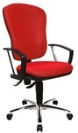 Topstar B&uuml;rostuhl &raquo;Steel Point 80&laquo; ohne Armlehnen rot