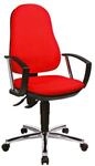 Topstar B&uuml;rostuhl &raquo;Support P Deluxe&laquo; mit Armlehnen rot