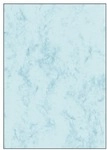 Sigel Marmorpapier - 50 Blatt - 200g/m&sup2; blau, 21x29.7 cm