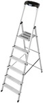 Krause Stehleiter &raquo;MONTO Safety&laquo; 6 Stufen silber, 210 cm