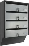 Rottner Briefkastenanlage &raquo;Depot 4&laquo;, 38.5x60x14 cm