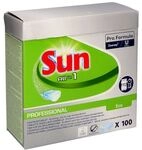 Sun Professional 100er-Pack Geschirrsp&uuml;ltabs &raquo;Professional All-in-1 ECO&laquo; gr&uuml;n