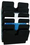 Durable Wand-Prospekthalter &raquo;Flexiplus 1700014&laquo; f&uuml;r A4 quer schwarz, 52x34x2.3 cm