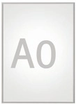 MAUL Klapprahmen A0 &raquo;MAULstandard&laquo; grau, 87x122x1.2 cm