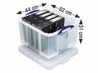Ablagebox 42 Liter transparent, Really Useful Box, 52x31x44 cm