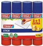 tesa 4er-Pack Klebestifte &raquo;Stick&laquo; 57088 ecoLogo&reg; 20 g transparent
