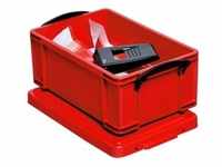 Ablagebox 9 Liter rot, Really Useful Box, 39.5x15.5x25.5 cm