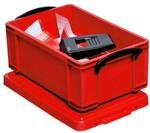 Really Useful Box Ablagebox 9 Liter rot, 39.5x15.5x25.5 cm