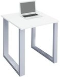 VCM Schreibtisch &raquo;Lona&laquo; 80/50 cm B&uuml;gel-Fu&szlig;-Gestell wei&szlig; wei&szlig;, 80x76x50 cm