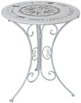 Garden Pleasure Gartentisch &raquo;Bayo&laquo; rund &Oslash; 60 cm silber, 60x70x60 cm